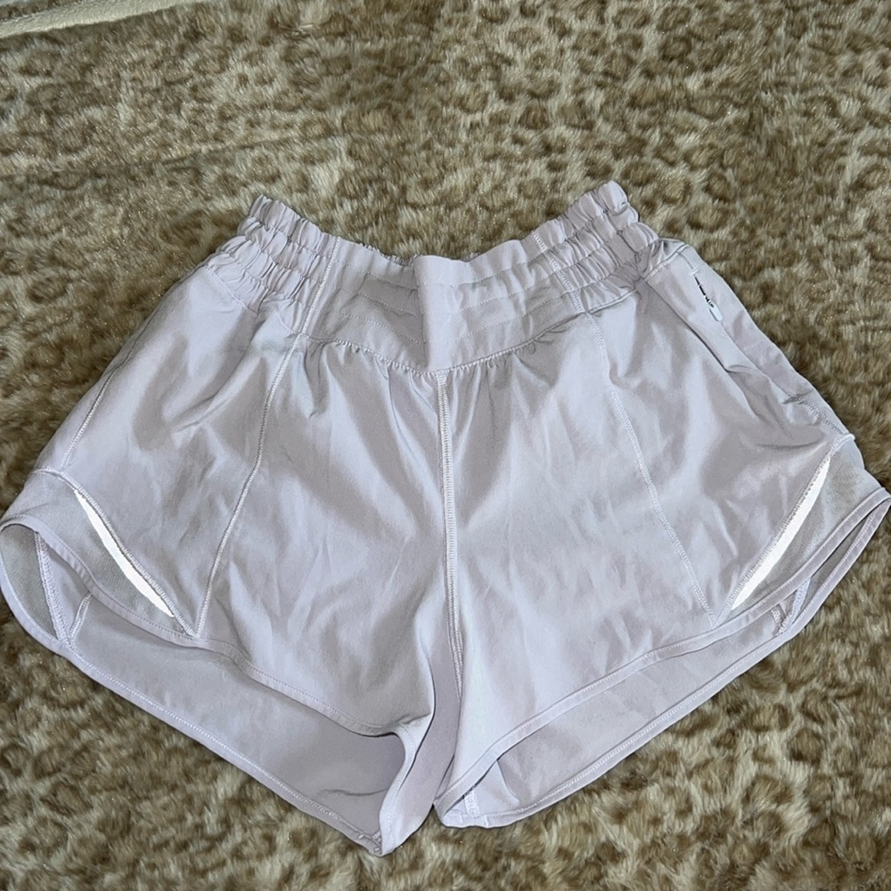 Lululemon Hotty Hot Short 2.5 inch; Size 4; Light purple